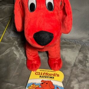 Clifford The Big Red Dog Kohls Cares 12 Inch Plush Stuffed Animal Bathtime Book